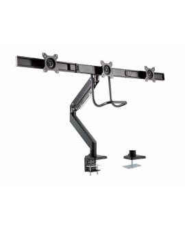 GEMBIRD BIURKOWE REGULOWANE RAMIĘ/UCHWYT NA 3 MONITORY 17-27, VESA 100X100MM, DO 6 KG