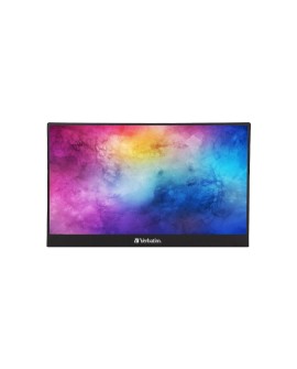 Verbatim 49590 monitor komputerowy 35,6 cm (14") 1920 x 1080 px Full HD LCD Czarny