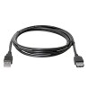 Logo Przedłużacz USB (2.0), USB A M - USB A F, 3m, czarna, EOL