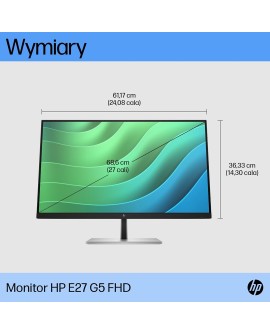 MONITOR HP LED 27" E27 G5 (6N4E2AA)