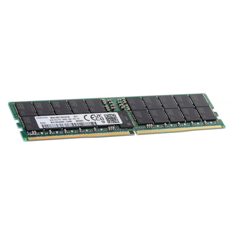 Samsung RDIMM 64GB DDR5 2Rx4 4800MHz PC5-38400 ECC REGISTERED M321R8GA0BB0-CQK