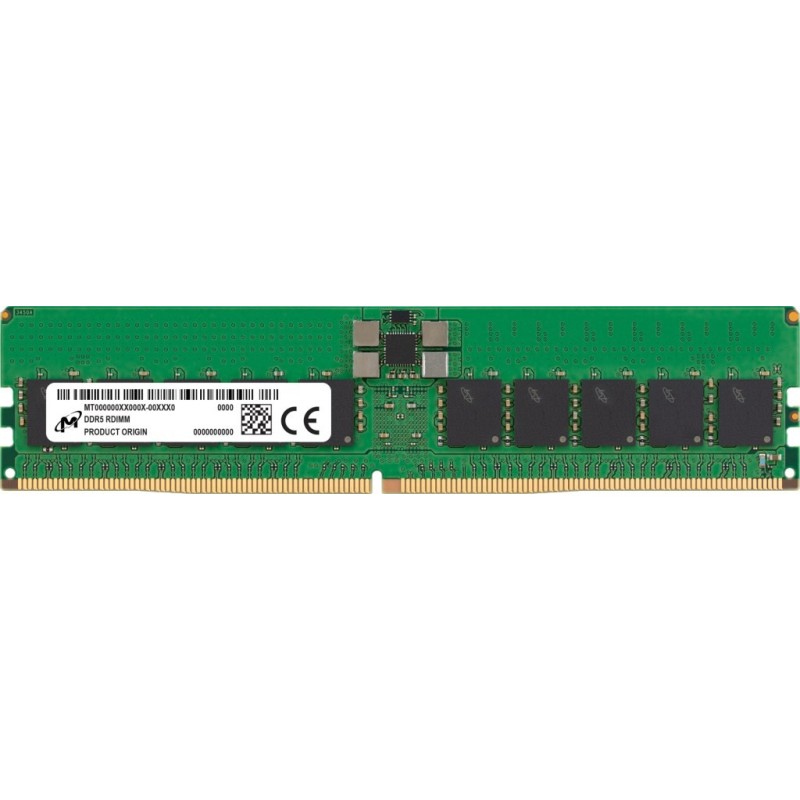 Micron RDIMM 32GB DDR5 2Rx8 5600MHz PC5-44800 ECC REGISTERED MTC20F2085S1RC56BR