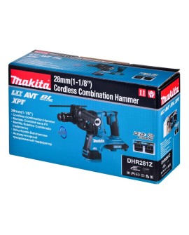 Młot udarowo-obrotowy MAKITA DHR281Z akumulatorowy SDS-Plus 2,9J 36V XPT AVT Czarny, Niebieski