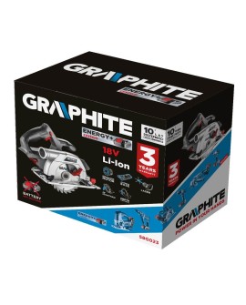 Graphite 58G023 przenośna pilarka tarczowa 16,5 cm Szary, Czerwony, Srebrny 4200 RPM