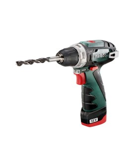 Metabo POWERMAXX BS BASIC 1400 RPM Zamek centralny 800 g Czarny, Czerwony