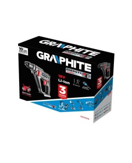 Młotowiertarka akumulatorowa SDS+ Energy+ 18V, Li-Ion/0.8J, bez akumulatora, 58G009 Graphite