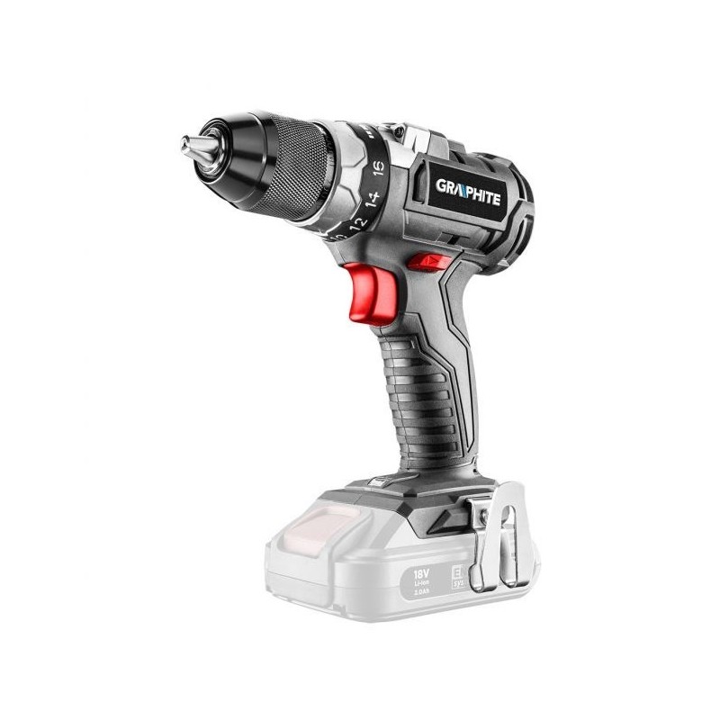 Wiertarko-wkrętarka akumulatorowa bezszczotkowa Energy+ 18V, Li-Ion, bez akumulatora, 58G019 Graphite