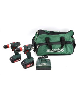 METABO.ZESTAW 2xBS18Q + AKU LiPOWER 1x2,0 Ah 1x4,0 Ah +TORBA %%%