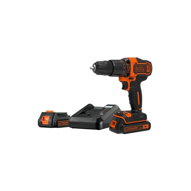 Black & Decker BDCHD18K1B2-QW wiertło 1400 RPM