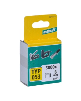 Zszywki szerokie Wolfcraft Typ 053/8 stal (3000szt)