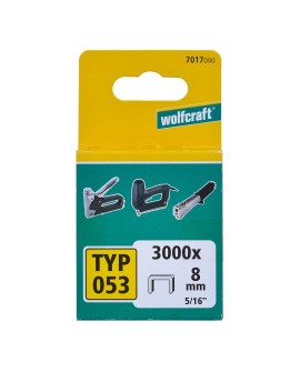 Zszywki szerokie Wolfcraft Typ 053/8 stal (3000szt)