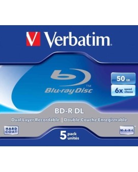 Płyta BDR Verbatim 43748 (50GB 6x 5szt. Slim Case)