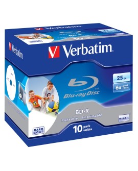Verbatim BD-R SL 25GB 6x Printable 10 Pack Jewel Case 10 szt.