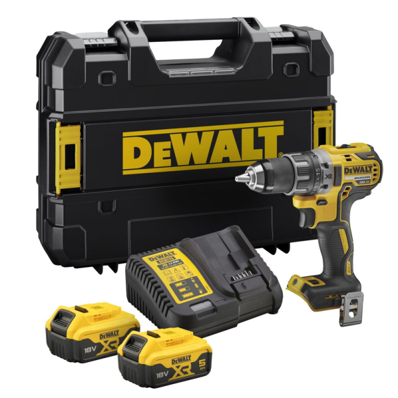 DEWALT 18V XR Wiertarko-wkrętarka 2 X 5Ah
