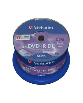 Verbatim DVD+R Double Layer 8x Matt Silver 50pk Spindle 8,5 GB DVD+R DL 50 szt.