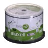 MAXELL Płyta DVD+R 4,7GB, 50 szt. w opakowaniu cake (szpindel). Prędkość zapisu 16X, 120 min. Płyty do nadruku atramentowego.