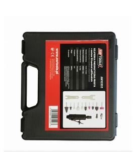 Szlifierka prosta pneumatyczna AWTOOLS AW10303 + akcesoria / walizka