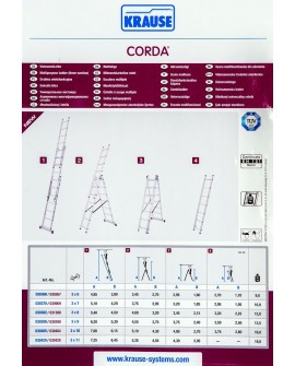 CORDA Drabina wielofunkcyjna RP 3x6 4,85m KRAUSE