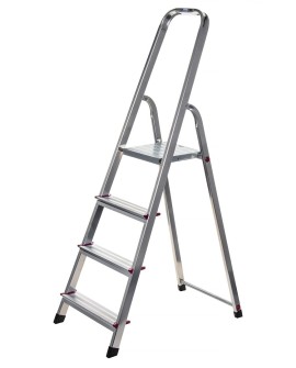 CORDA Drabina domowa aluminiowa 4 stopnie 000705 KRAUSE