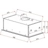 Okap podszafkowy TEKA GFG2 GLASS WHITE (334 m3/h kolor biały)