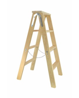 AW DRABINA TABORET DREWNIANY 2x4 STOPNI 150KG