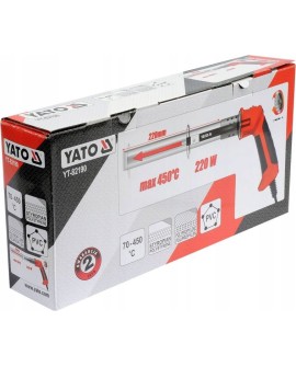 Yato YT-82190 opalarka Przecinak termiczny 450 °C 220 W Pomarańczowy, Stal