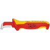 Knipex Kabelmantelmesser 009855 Metaliczny, Czerwony, Żółty Stałe ostrze noża