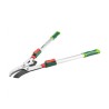 Sekator do gałęzi kowadełkowy teleskopowy 670 mm, średnica cięcia 45 mm, uchwyty aluminiowe Verto
