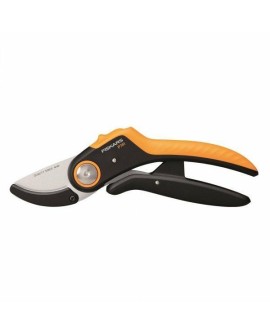 Fiskars Plus PowerLever Nożyce ogrodowe Kowadło Czarny, Pomarańczowy
