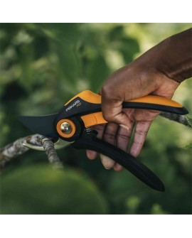 Fiskars Plus P521 Nożyce ogrodowe Bypass Czarny, Pomarańczowy