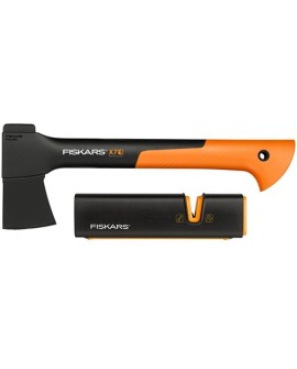 FISKARS SIEKIERA X7 - XS + OSTRZAŁKA XSHARP SET