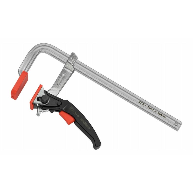 ŚCISK STOLARSKI 80x 250mm STALOWY KUTY + ZAPADKA