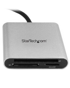 StarTech.com FCREADU3C czytnik kart USB 3.2 Gen 1 (3.1 Gen 1) Type-C Czarny, Srebrny