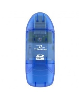 Czytnik kart TITANUM TA101B (Zewnętrzny MicroSDHC, miniSD, MMC, SD, SDHC)
