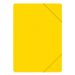 Teczka z gumką A4 OFFICE PRODUCTS żółta PP 500mic
