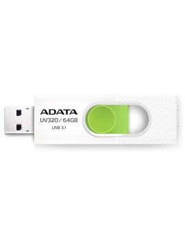 ADATA FLASHDRIVE UV320 64GB USB3.1 White-Green