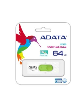 ADATA FLASHDRIVE UV320 64GB USB3.1 White-Green