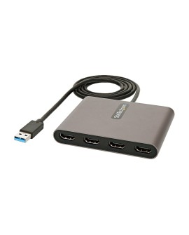 StarTech.com USB32HD4 zewnętrzna karta graficzna usb 1920 x 1080 px Szary