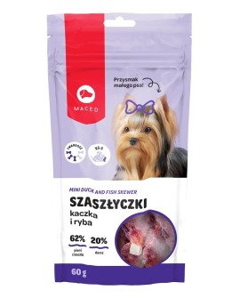 MACED Szaszłyczki Kaczka i ryba - przysmak dla psa - 60g