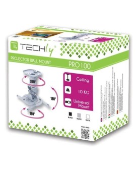 TECHLY UCHWYT DO PROJEKTORA SUFITOWY 22CM 10KG BIA