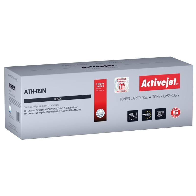 Activejet ATH-89N Toner (zamiennik HP CF289A HP 89A HP89A Supreme 5000 stron black) - z chipem