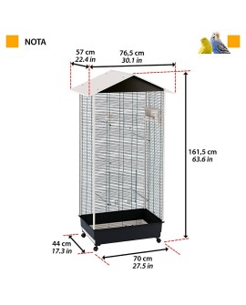 FERPLAST Nota - woliera dla ptaków - 161,5 cm