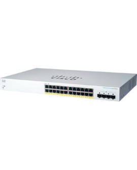 Switch Cisco CBS220-24P-4G-EU Managed L2 Gigabit Ethernet (10/100/1000) Power over Ethernet (PoE) 1U White