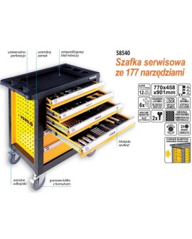 VOREL 58540 wózek na narzędzia Stal nierdzewna