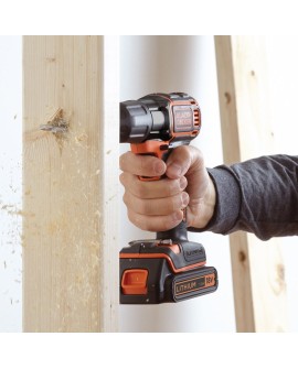 Black & Decker ASD18KB-QW wiertło Czarny, Pomarańczowy