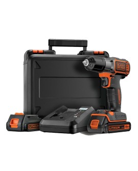 Black & Decker ASD18KB-QW wiertło Czarny, Pomarańczowy