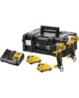 DeWALT DCK2110L2T-QW wkrętak zasilany/zakrętark udarowy Czarny, Żółty