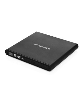 Verbatim Slimline CD/DVD dysk optyczny DVD-RW Czarny