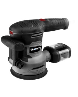 Szlifierka mimośrodowa 450W Graphite tarcza 125/150mm z walizką