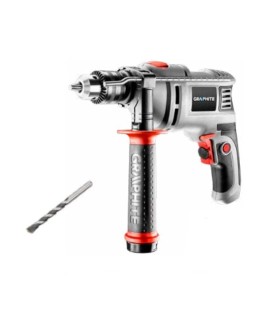 Wiertarka udarowa 650W, uchwyt kluczykowy 13 mm, walizka Graphite
